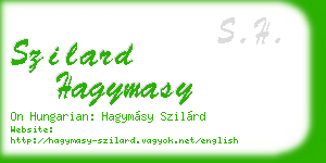 szilard hagymasy business card